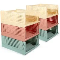 Zedelmaier Organizer Schrank-Organizer Kleiderschrank Schublade faltbare Aufbewahrungsbox (Set, 6 St., Set of 6), Klappbar und Stapelbar