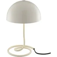 OTTO home Tischleuchte Charlett Pilz Lampe, ohne Leuchtmittel, Tischlampe, Ø 20 cm, Höhe 31 cm, Metall, Spiralfuß, Pilzleuchte, G9