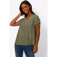 heine Klassische Bluse Bluse Kurzarm