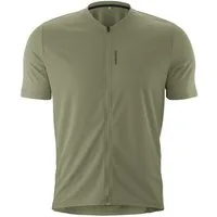 Gonso Radtrikot SITIVO Jersey Green M Herren Fahrradtrikot kurzarm, Half-Zip Trikot mit Rückentasche