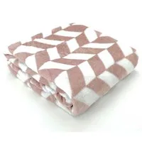 Wohndecke Soft Flanell Kuscheldecke Chevron Raute 150x200, heimtexland, super weich I wärmend I leicht I Allergiker geeignet