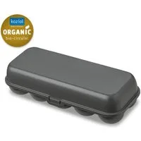 KOZIOL Eierkorb Eierbox Eggs To Go nature ash grey, Kunststoff