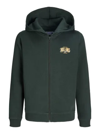 JACK&JONES - JJAERO SWEAT ZIP HOOD JNR Scarab - Gr. - 152