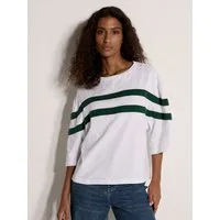Apricot T-Shirt Sportliches gestreiftes Boxy-T-Shirt mit Streifen