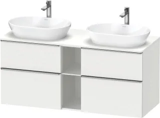 Duravit D-Neo Konsolenwaschtischunterbau wandhängend Weiß Matt 1400x550x664 mm - DE4970B70180000 DE4970B70180000