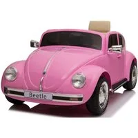 TPFLiving Elektro-Kinderauto Volkswagen Beetle - Pink - Farbe:, Belastbarkeit 30 kg, Elektro Go-Kart - Kinder Elektrofahrzeug Kinderauto elektro