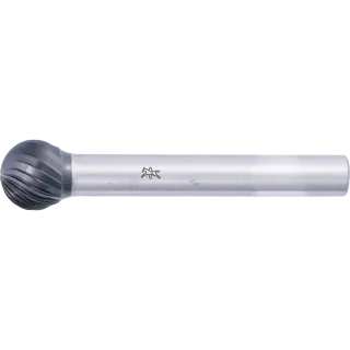 PFERD TOOLS Hartmetall Hochleistungsfrässtift Kugel KUD Ø 10x09mm Schaft-Ø 6mm Z3 HICOAT beschichtet universal mittel - 21112707