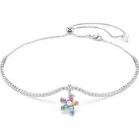 Swarovski Collier Swarovski Damen-Kette Metall Swarovski-Kristall