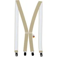 ZUKUNFTSENKEL Hosenträger Schmaler Hosenträger - Sicherer Halt Damen & Herren 2,5cm X-Form (Für Damen und Herren) 4 Starke Clips, Deutsche Herstellung, Elastisch