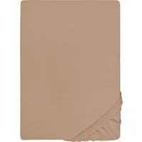 Biberna Spannbettlaken THEA Baumwoll-Jersey mit Elasthan, 160 g/m², Jersey-Elasthan, Gummizug: rundum, (1 Stück), Bettlaken für Matratzen bis 25 cm Höhe, pflegeleicht, bügelfrei