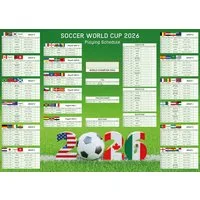 Poster Soccer World Cup 2026 – XXL Wall Planner (100x140 cm)