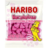 HARIBO Süßigkeit, HARIBO Herzbeben Schaumzuckerherzen mit Kirschgeschmack 160g