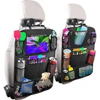 König Design Auto-Rückenlehnentasche Rückenlehnentasche Rücksitztasche Rückenlehnenschutz (2-tlg), Auto Organizer Rücksitz kompatibel mit 10,1" Tablet Wasserdicht