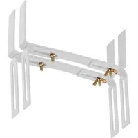 BigDean Blumenkastenhalter Standard H-Form Kasten Halter Balkonkastenhalter, bis 20 kg belastbar, Werkzeugfrei Verstellbar, Set, 1-St., Kastenhalter H-Form, Blumenkastenhalter H-Form, Brüstungen, Mauer oder Geländer