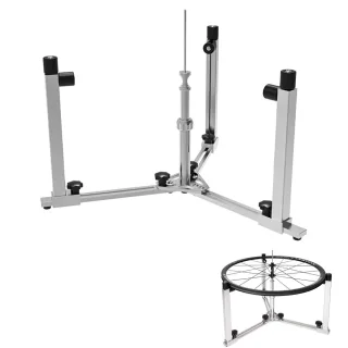 LEBYCLE Foldable Wheel Weaving Stand 2900G Thru Axle Quick Release for 16-29 inch/700C Bike Wheelset Truing Stand Bicycl