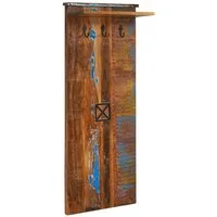 Massivmoebel24 Garderobe NATURE OF SPIRIT, Altholz 59x30x145 mehrfarbig lackiert NATURE OF SPIRIT #111