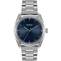 HUGO Quarzuhr #BRIGHT 1530361, Armbanduhr, Herrenuhr, Mineralglas, Edelstahlarmband