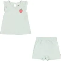 HUGGIES babywear Bluse & Shorts HUGG 2PC SETS (Set, 2-tlg) mit Stickerei