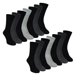 7er-Pack Herren Klassische Anzugsocken - Weiche Atmungsaktive Einfache Dresssocken