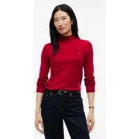 Tommy Hilfiger Strickpullover COTTON JERSEY SLIM MK-NK SWT Baumwollmischung, slim fit