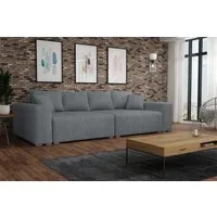 Fun Möbel Big-Sofa Megasofa Couchgarnitur REGGIO inkl. Schlaffunktion, inkl. 2 Bettkasten, inkl. 4 Rücken- und 2 Zierkissen