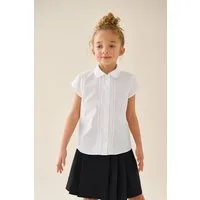 Next Langarmbluse Bluse mit Puffärmeln und Spitzendetails (1-tlg)