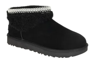 UGG 1158263 BLK Damen Winterstiefel Schwarz mit lockigem Lammfell