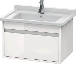 Duravit Ketho Waschtischunterbau wandhängend Weiß Hochglanz 650x455x410 mm - KT666302222 KT666302222