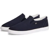 Tommy Hilfiger TH LOW PROFILE SLIP ON Slipper Freizeitschuh, Loafer, Slipper mit edlem Logoemblem