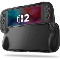 Fintie Nintendo-Schutzhülle Silikon Hülle für Nintendo Switch 2 2025 [rutschfest][Stoßfest][Weich], mit Spielkartenfächern & Ergonomischem Griffdesign, Fallschutz-Hülle