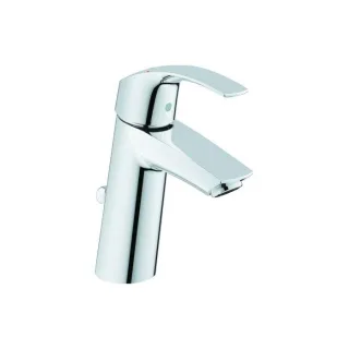 Grohe Eurosmart Waschtischarmatur 23322001 chrom, M-Size, mit Ablaufgarnitur, mit Temperaturbegrenzer