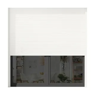 Aufsatzrolladen für Neubau und Sanierung, Modell Basic, Kunststoff, Weiß, 800 x 800 mm, mit Gurtwickler, individuell konfigurieren