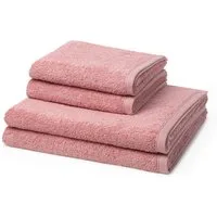 ROSS Handtuch Set Vita, Walkfrottee (Spar-Set, 4-St), 2 X Handtuch 2 X Duschtuch im Set - Baumwolle - Saugstark