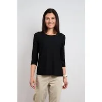 Seidel Moden 3/4-Arm-Shirt Shirt mit Struktur - Viskose/Stretch - MADE IN GERMANY