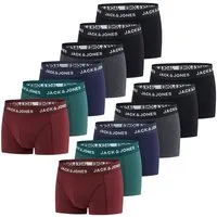 Jack & Jones Boxershorts Herren Retroshorts JACJEANS TRUNKS 12er Pack Regular Fit (Vorteilspack, 12-St) Unterhosen mit Stretch