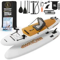 NEOLYMP SUP-Board Aufblasbares Stand Up Paddle Board 315 cm – SUP Komplett-Set 13-tlg, (Stand Up Paddle 315 cm – SUP Komplett-Set 13-tlg. - 150 kg Traglast), für Kinder & Erwachsene – 150 kg Traglast - Paddleboard aufblasbar