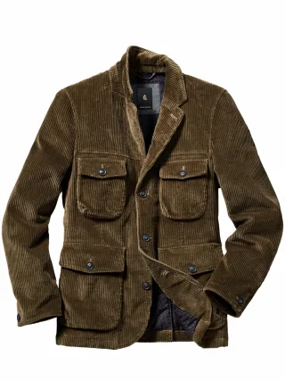 Mey & Edlich Herren Charakter-Cordjacke Grün Obermaterial: 100 % Baumwolle
