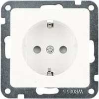 UNITEC Steckdose Unitec Steckdose ohne Rahmen ultraweiß, Serie