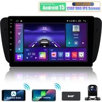 A-Sure Für SEAT IBIZA 6J 2009-2013 4+64G Android 15 Autoradio Carplay BT NAVI Autoradio (Digitalradio (DAB), FM, AM, RDS, 1280*800 IPS Screen/8-Core CPU)