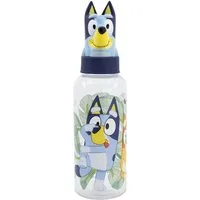 Bluey Trinkflasche Disney Bluey 3D Kopf Kinder Wasserflasche Flasche 560 ml