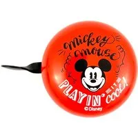 Seven Polska Fahrradklingel Disney 2-Klang "MICKEY RED", Ø 60mm, Retro Bell