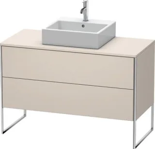 Duravit XSquare Konsolenwaschtischunterbau bodenstehend Taupe Supermatt 1200x548x778 mm - XS49220838 XS492208383