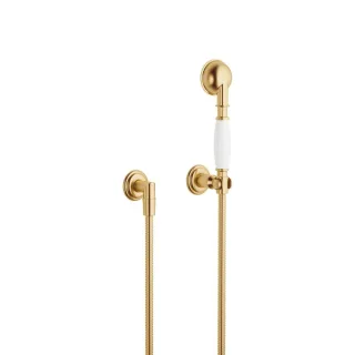 Dornbracht Schlauchbrausegarnitur mit Einzelrosetten MADISON 27803361 Messing gebürstet (23kt Gold)( 27803361-280010