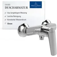 Villeroy & Boch Duscharmatur Oasis Mischbatterie Dusche mit Rückflussschutz und Keramikkartusche