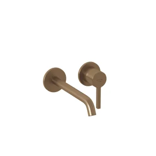 KLUDI NOVA FONTE Pura Waschtisch-Wand-Einhandmischer 220 ohne Ablaufgarnitur Brushed Bronze 20245N115