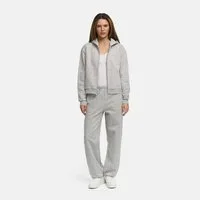 cfab (creamy fabrics) Sweatjacke Everyday Relaxed Fit Zip Hoodie-Light Grey Melange-XL (1-tlg)