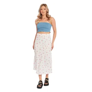 Influence - Oberteil für Damen, Bandeau, Denim (Blau)