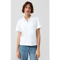 s.Oliver Kurzarmshirt Polo-Shirt Poloshirt aus Baumwoll-Piqué