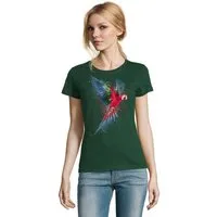 Blondie & Brownie T-Shirt Papagei Paradiesvogel Vogel Tropen Logo Print Damen Shirt in vielen Farben