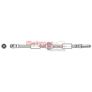 Metzger Bremsschlauch vorne VW Multivan Transporter T5 T6 4110362